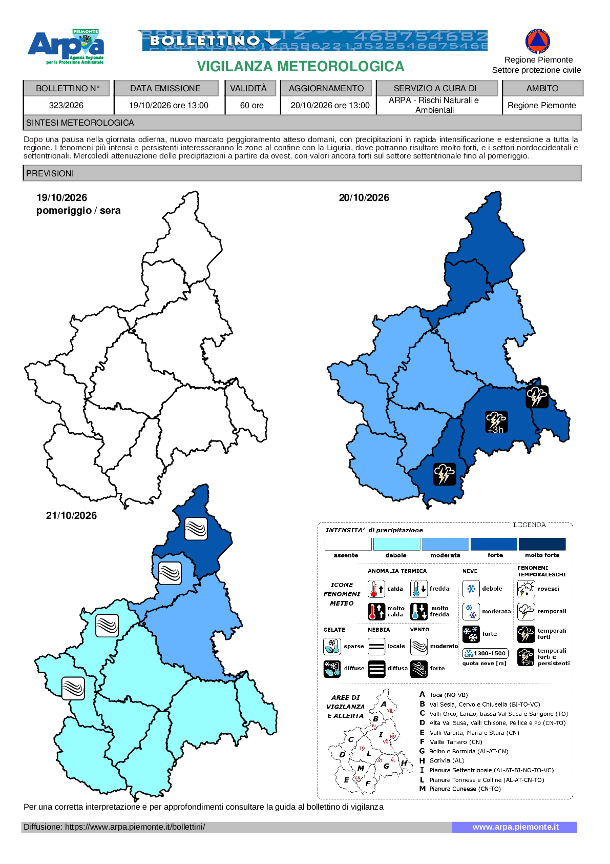 allerta meteo piemonte
