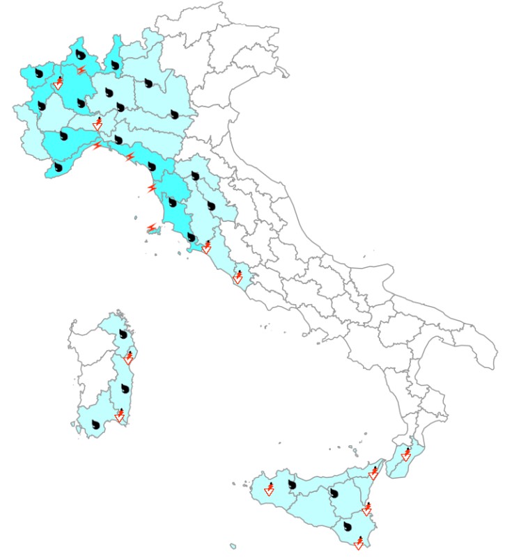 allerta meteo protezione civile bollettino vigilanza 18 ottobre