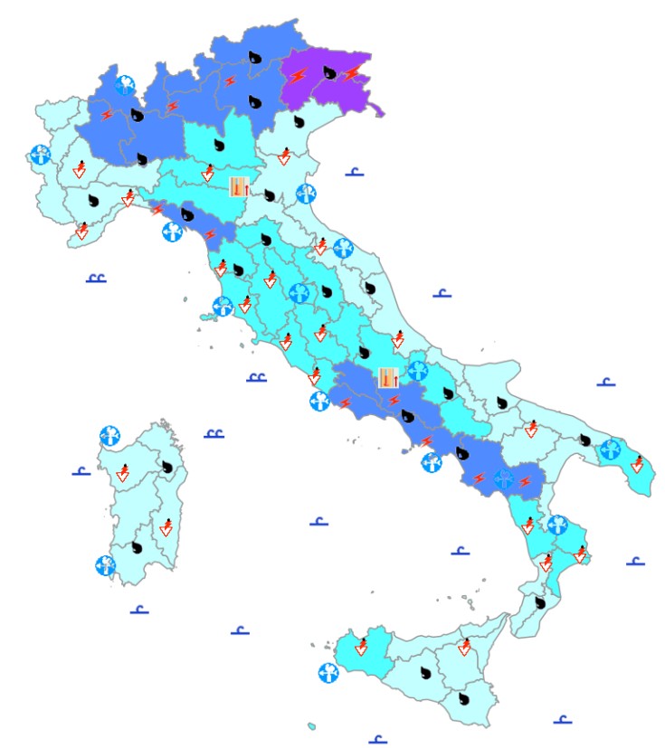 allerta meteo protezione civile bollettino vigilanza 21 ottobre