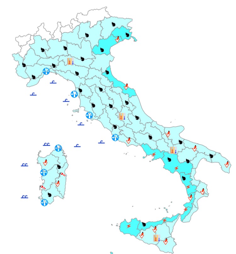 allerta meteo protezione civile bollettino vigilanza 9 ottobre