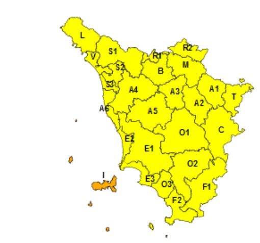 allerta meteo toscana 20-21 ottobre