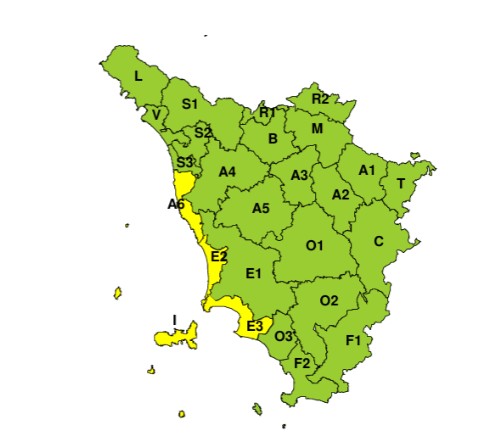 allerta meteo toscana 21-22 ottobre