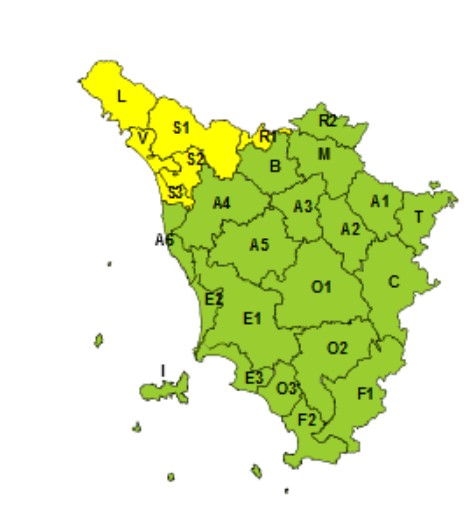 allerta meteo toscana 23 ottobre