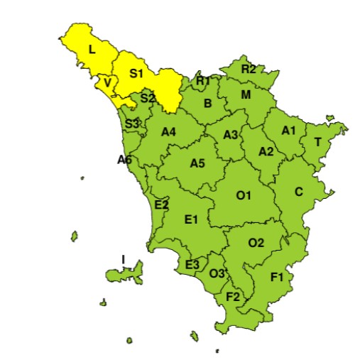 allerta meteo toscana 23 ottobre