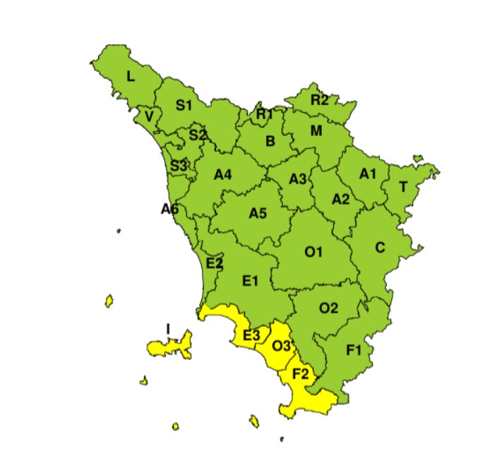 allerta meteo toscana 5-6 ottobre