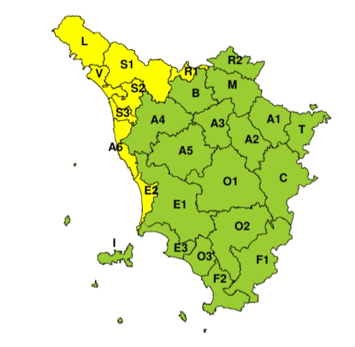 allerta meteo toscana 7 ottobre