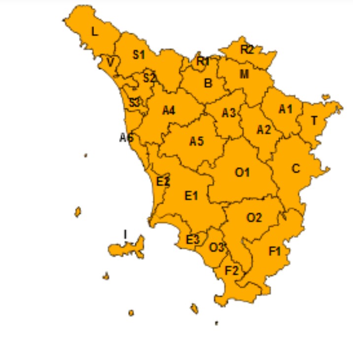 allerta meteo toscana 8 ottobre