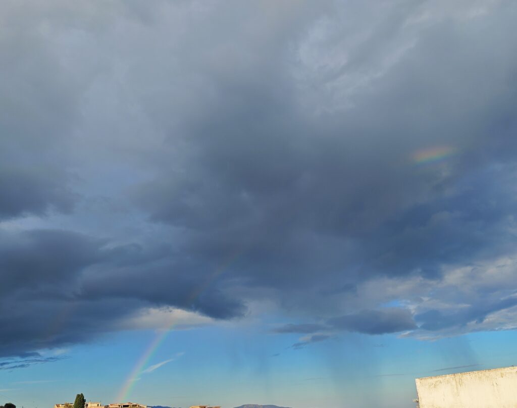 arcobaleno e rovesci