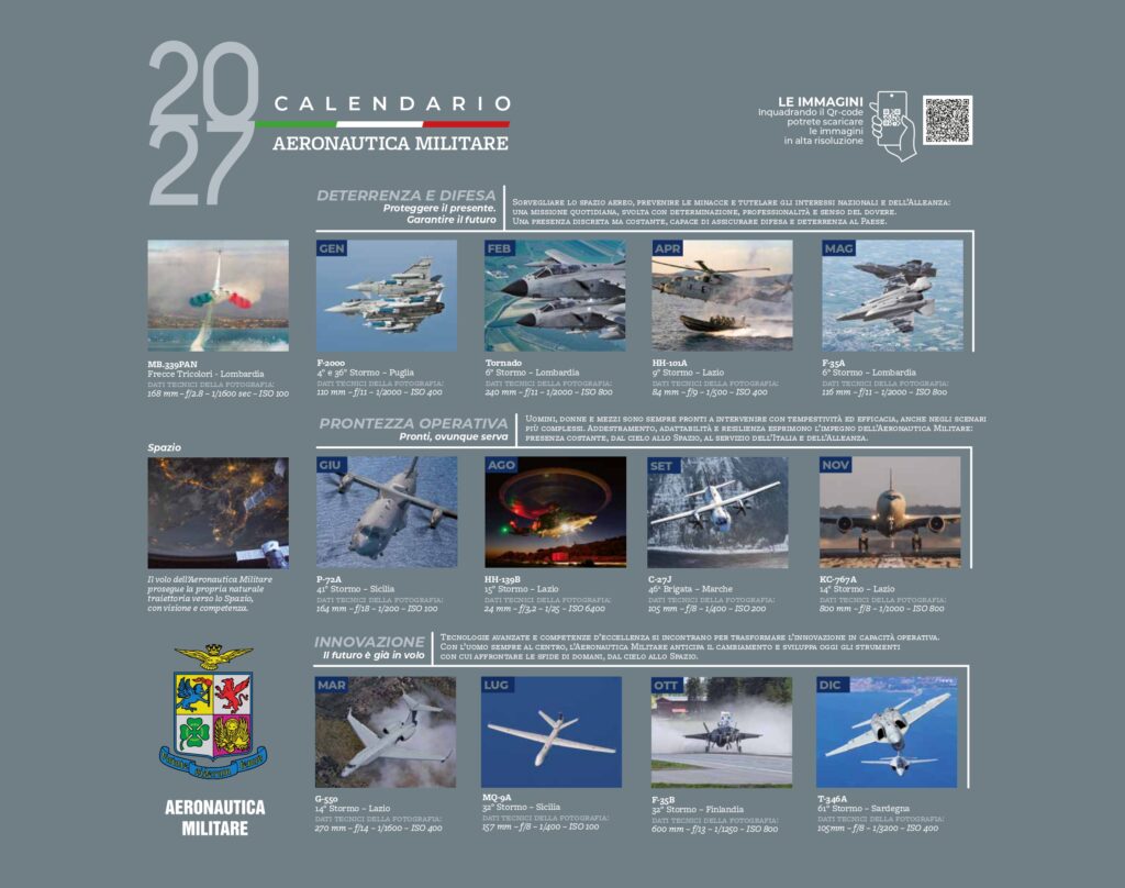 calendario aeronautica militare