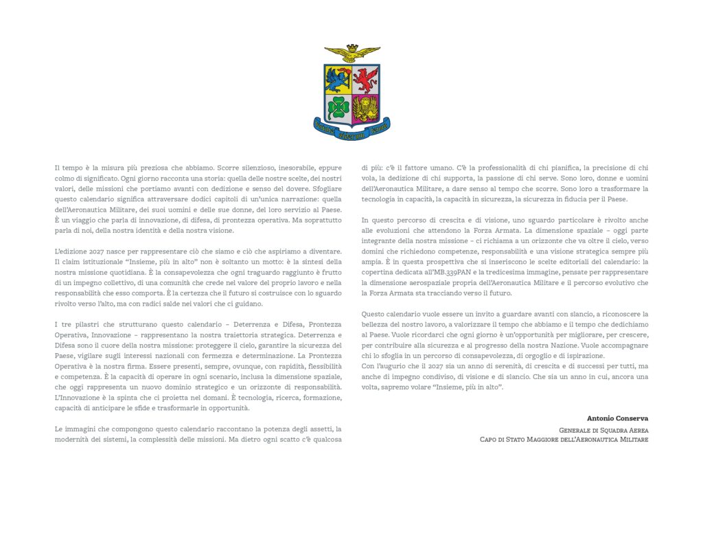 calendario aeronautica militare