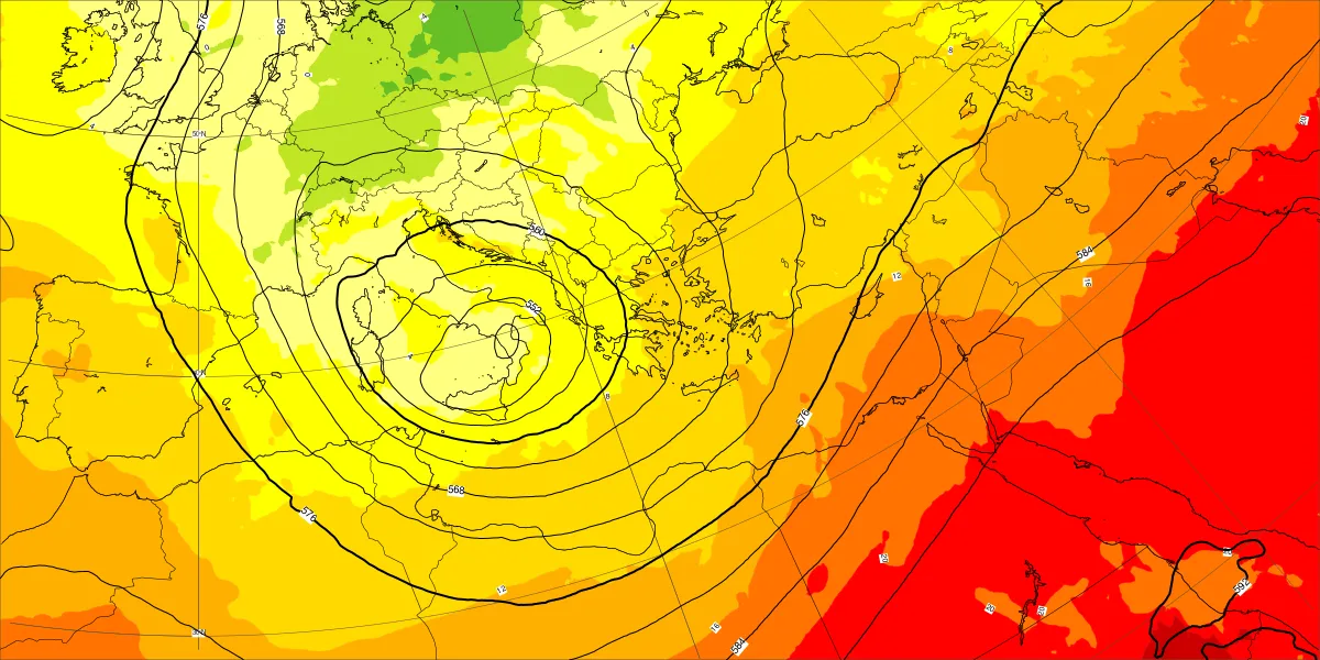 ciclone al sud italia lunedì 2 novembre mattina