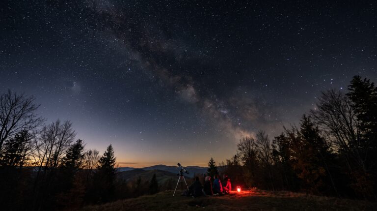 cielo buio notturno senza luna
