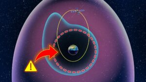 elettroni ultrarelativistici terra tempesta solare 2024