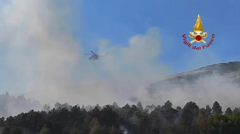 incendio montemonaco sibillini