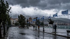 maltempo grecia pioggia temporali vento neve