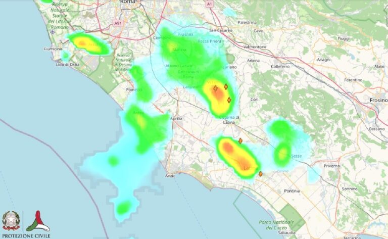 maltempo lazio castelli romani