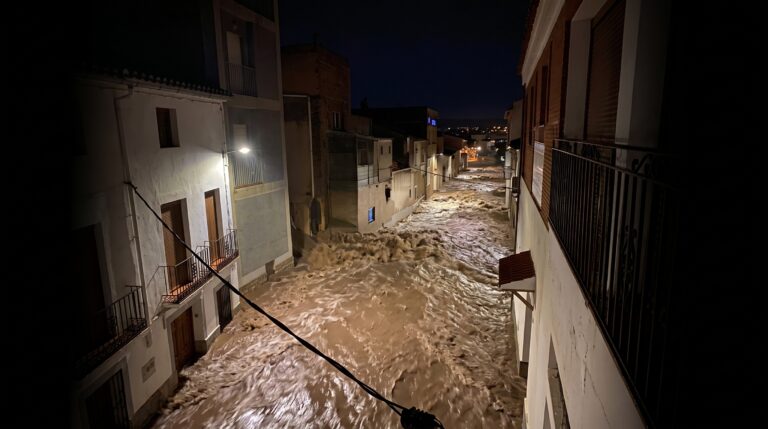 maltempo spagna strade allagate