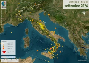 mappa sismicità settembre 2026