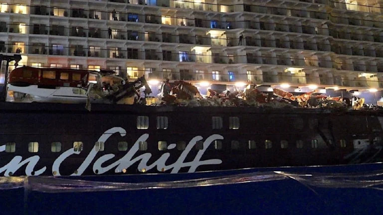 nave crociera incidente germania