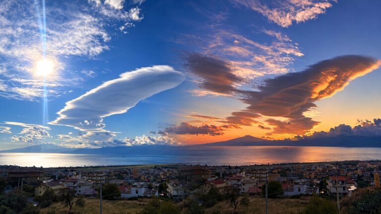 nube lenticolare stretto di messina