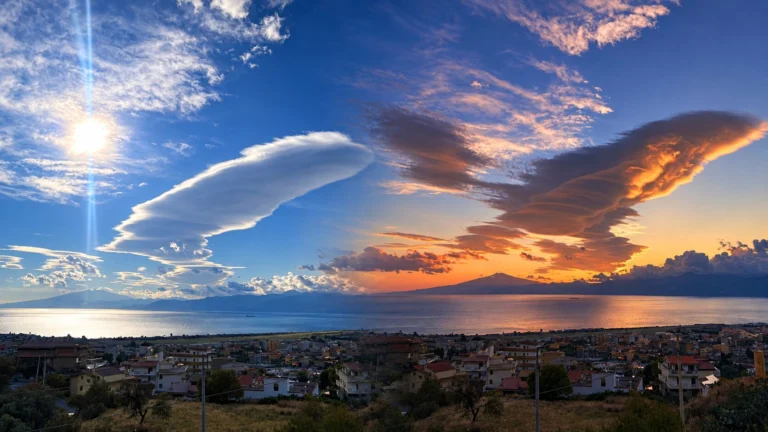 nube lenticolare stretto di messina