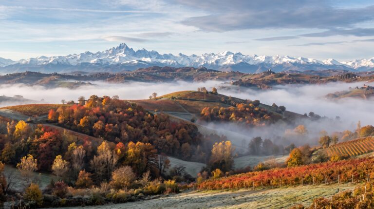 panorama autunnale piemonte