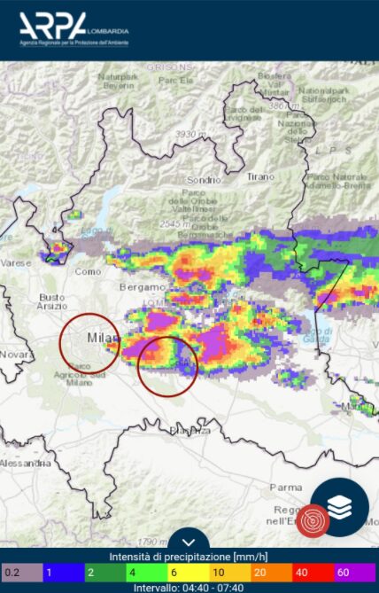 radar meteo università pavia