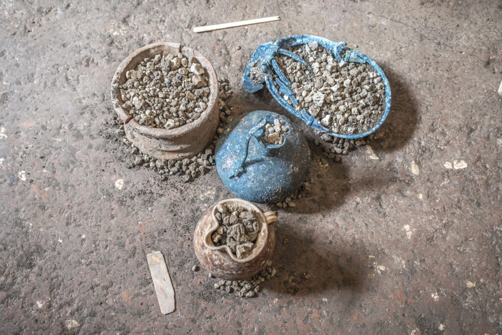 scoperta armadio donna pompei