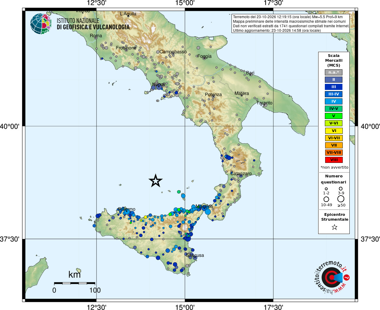 terremoto 23 ottobre