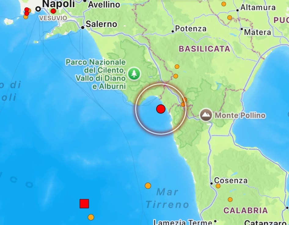 terremoto golfo policastro