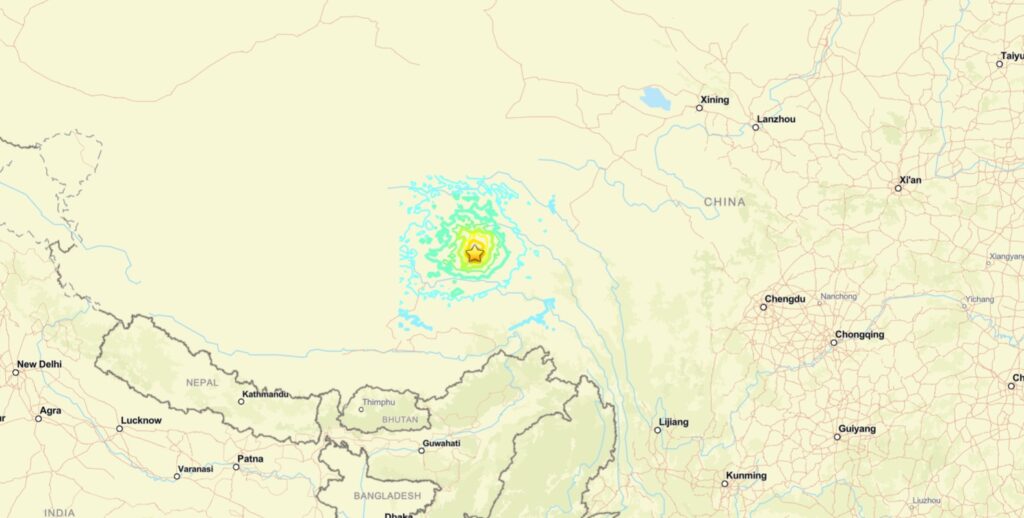 terremoto tibet cina