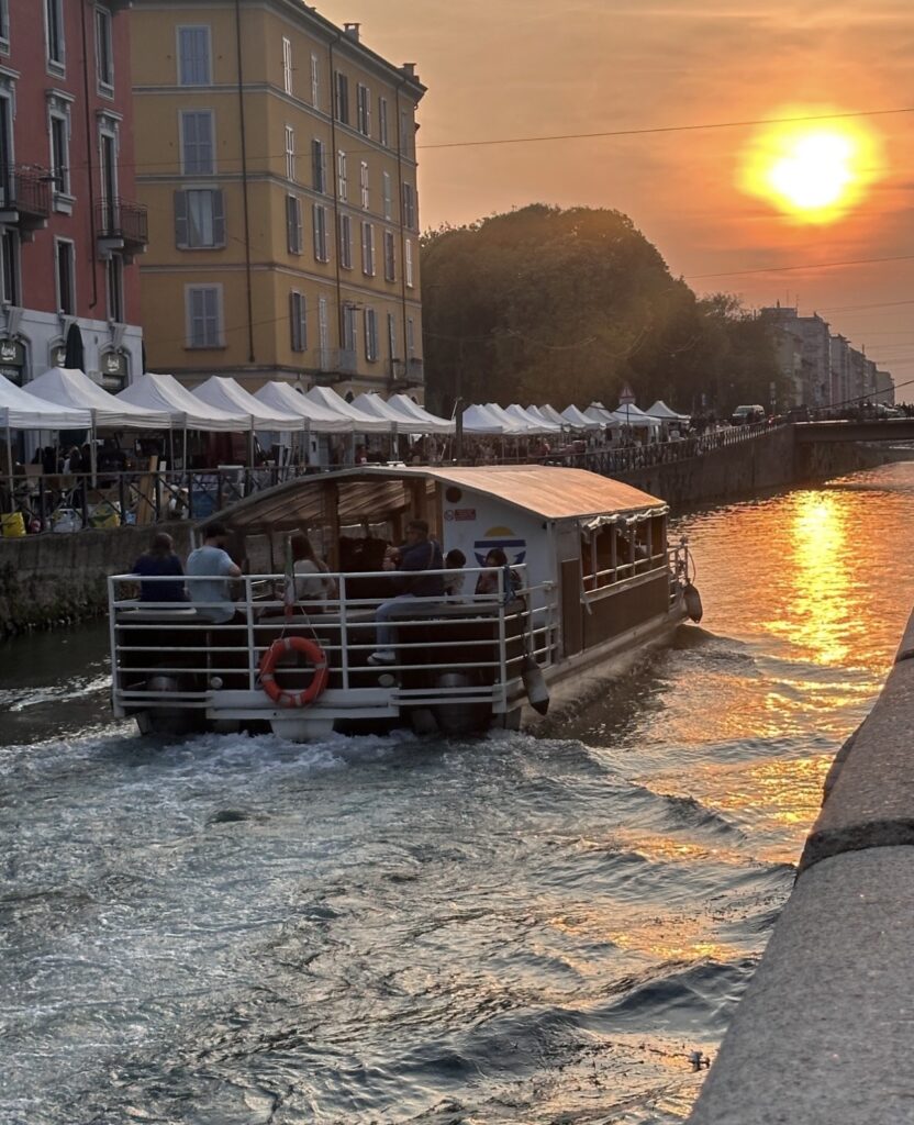 tramonto navigli milano
