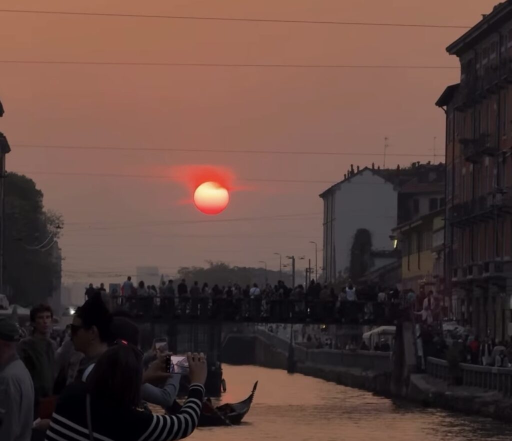 tramonto navigli milano