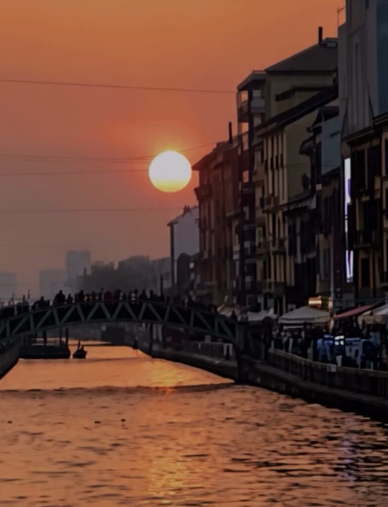 tramonto navigli milano