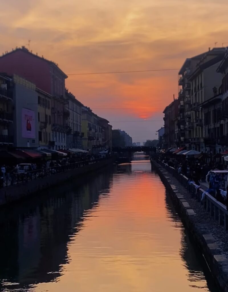 tramonto navigli milano