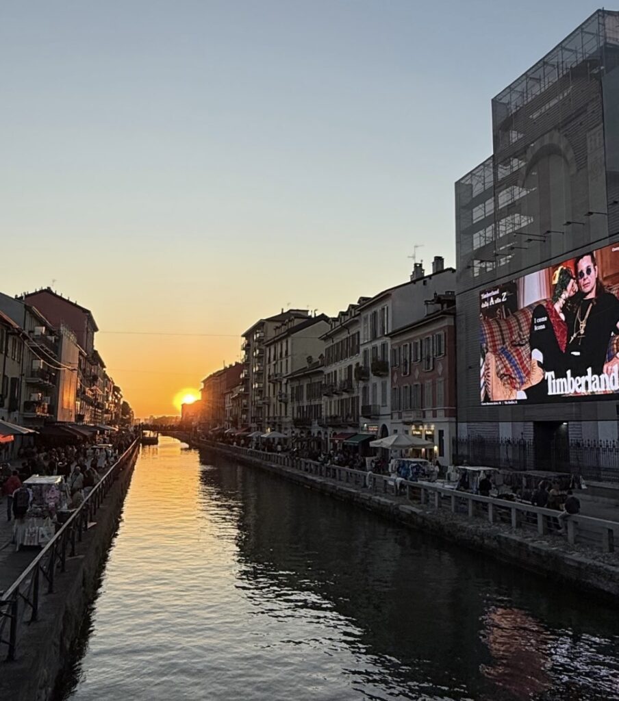 tramonto navigli milano