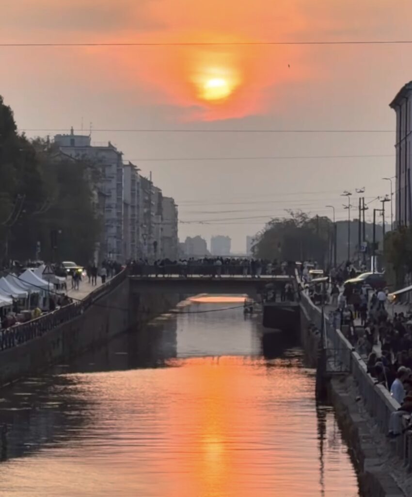 tramonto navigli milano
